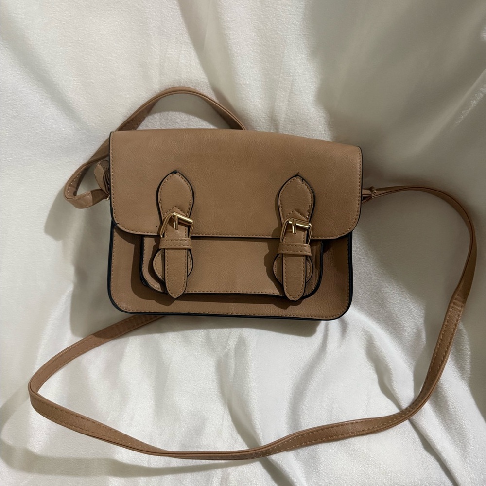 Tan Leather Satchel Bag
